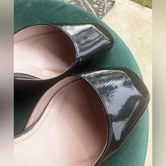 Kurt Geiger patent leather block heel pumps double ankle strap  size 7.5 (38) - Picture 7 of 7